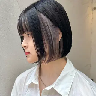 ミディアム カラー インナーカラー/レイ ヤーカット♡/マキシのヘアスタイル