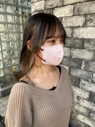 セミロング カラー ✂️似合わせの魔術師 石田一樹✂️のヘアスタイル