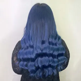 セミロング カラー KEISUKE/ ブリーチ🧡エクステのヘアスタイル