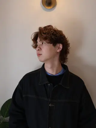 ショート 川副史晶/波巻き /メンズパーマのヘアスタイル