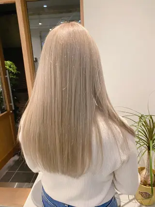 ロング カラー 美髪ストレート 川本雄己のヘアスタイル