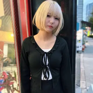 ショート カラー 🧡色落ちまで2度綺 麗なカラー🧡ヨシキのヘアスタイル