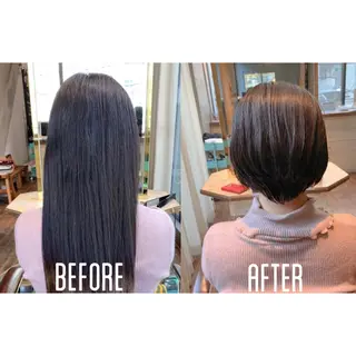 ショート カラー *くせ毛に特化* 【yun】のヘアスタイル