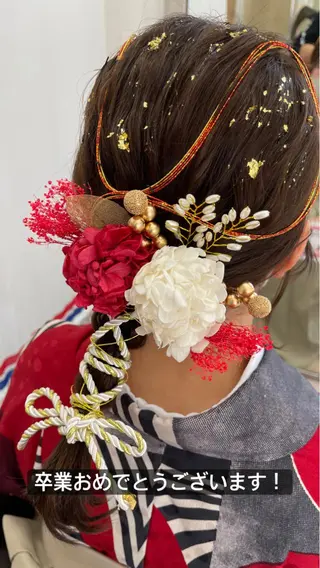 セミロング ヘアアレンジ antica YOSHIのヘアスタイル