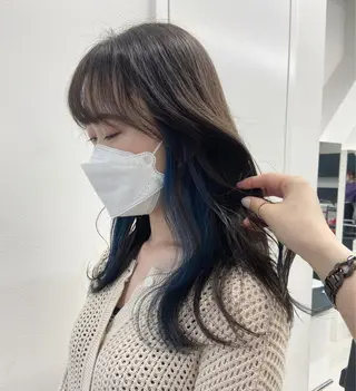 ミディアム 韓国レイヤー/ヘア カラー🎀ayamiのヘアスタイル