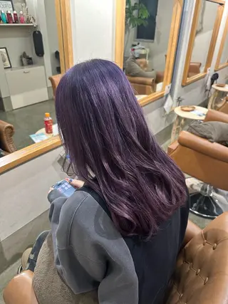 ロング カラー 大石 楓のヘアスタイル