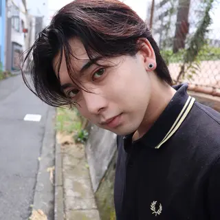 ミディアム パーマ メンズ メンズパーマ/ メッシュ😎タクミのヘアスタイル