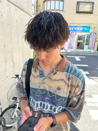 ショート パーマ ヘアアレンジ メンズ メンズパーマの達人 🌟川内絵人のヘアスタイル