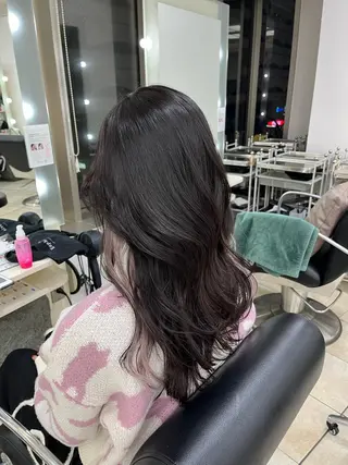 セミロング 韓国レイヤー×モテ髪 /MITSUKI🤍のヘアスタイル