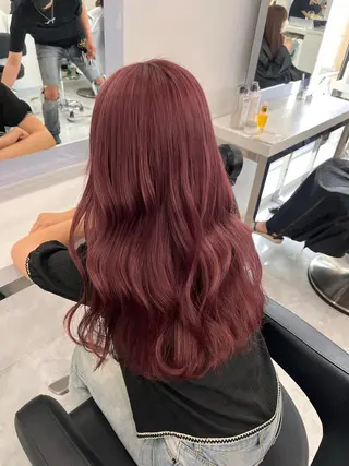 セミロング カラー 大人っぽ♡上品な暖色 ♡ブリーチなし♡のヘアスタイル