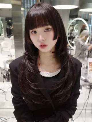 ロング カラー miuru/網紅ヘア 🇨🇳レイヤーのヘアスタイル