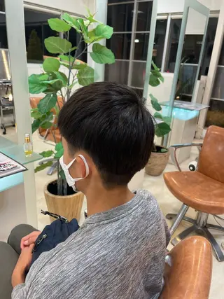 ショート メンズ 大宮｜メンズカット ダブルカラー｜パーマのヘアスタイル