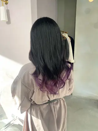 ロング カラー qulim所属・前橋 姫奈のヘアスタイル