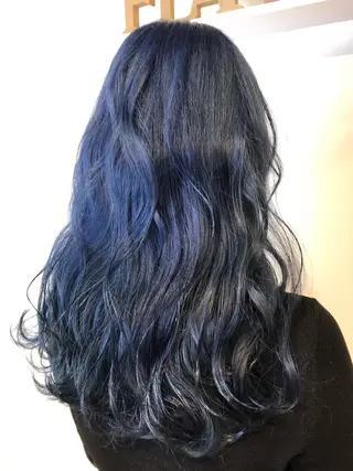 ロング カラー 青野 文香のヘアスタイル