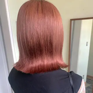 ミディアム カラー NUMBER_ ユイナのヘアスタイル