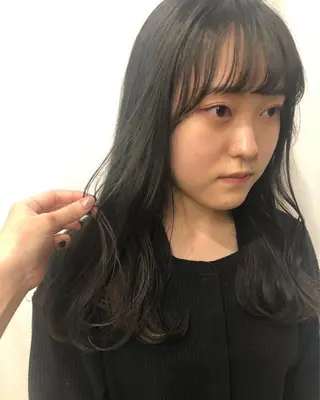 ミディアム カラー ボブ/ミニボブ/ 立河今日子のヘアスタイル