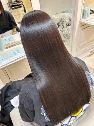 ロング 縮毛矯正 高橋佑のヘアスタイル