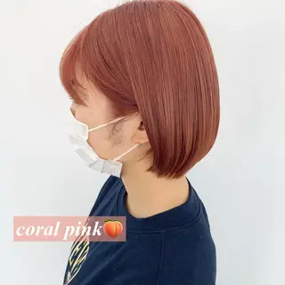 ミディアム カラー ヘアアレンジ レイヤー×グレージュ /ピンク🩷mioのヘアスタイル