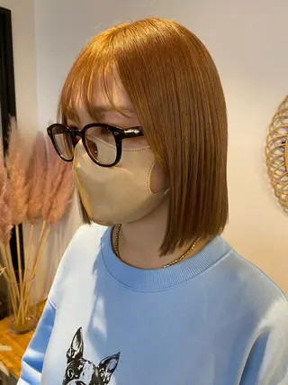 ショート カラー 🌼ハイライト透明感 🌼maiのヘアスタイル