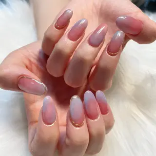 ネイル ゴテゴテ💙ワンホン リオナのネイルデザイン