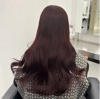 ロング カラー ヘアアレンジ 🎀Nanako🦢 暖色girly🪽‪のヘアスタイル