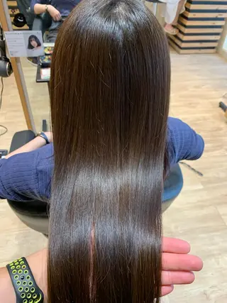 セミロング カラー 大久保 隆蔵のヘアスタイル