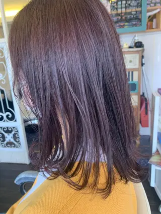 セミロング カラー DiMPlE  ディンプル所属・🌸スタイリスト 山浦美恵のヘアスタイル