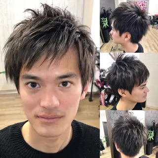 ショート カラー メンズ プレシャス所属・池田 景子のヘアスタイル