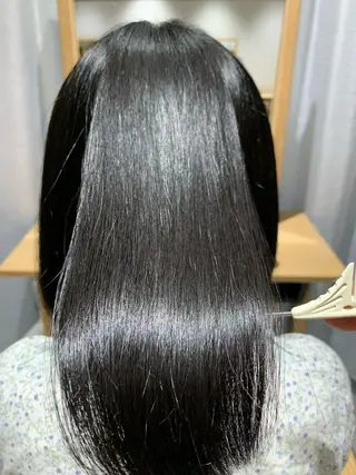 セミロング 毛流れが作れる 縮毛矯正/渡部純生のヘアスタイル