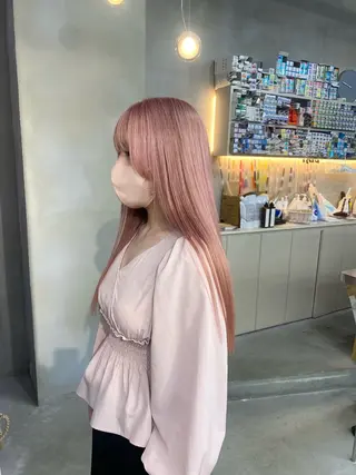 ロング カラー qulim所属・前橋 姫奈のヘアスタイル