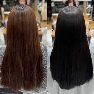 ロング カラー 新宿透明感カラー 髪質改善/吉川怜奈のヘアスタイル