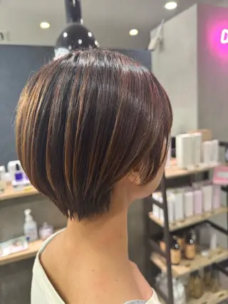 ショート カラー ヘアアレンジ 💫きたはら りおん💫のヘアスタイル