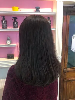 セミロング カラー 💜 MINORI💜のヘアスタイル