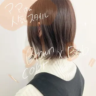 ショート カラー お洒落パーマ/ 艶カラー/michiのヘアスタイル