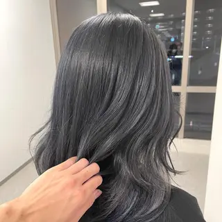 セミロング カラー 心斎橋/ブリーチなし 髪質改善/レイヤーのヘアスタイル