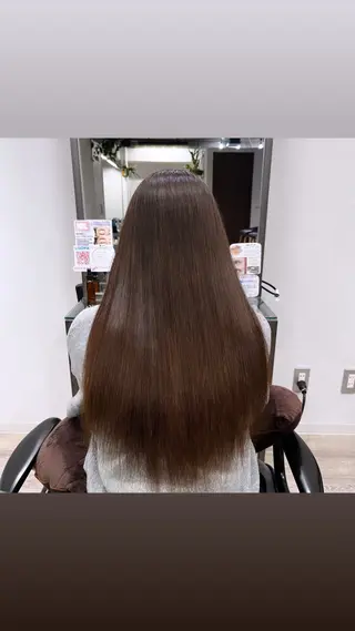 JIN/暖色カラー /髪質改善/艶髪のヘアスタイル