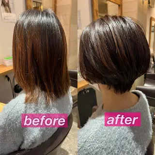 ショート レイヤー×髪質改善 マネージャー安藤光司のヘアスタイル