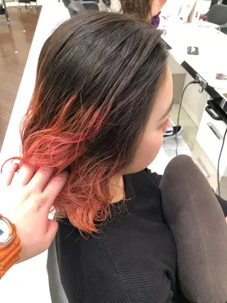 ミディアム 岸 保奈美のヘアスタイル