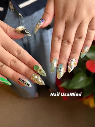ロング 本町Nail Usa Mimi  SAKIのネイルデザイン
