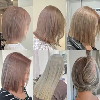 ロング カラー 艶ハイトーン🔆 ️️️安座間 希のヘアスタイル