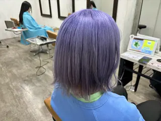 ミディアム カラー ️🩵透明感カラー Yūka🩵のヘアスタイル