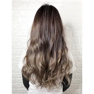 ロング カラー KIZU 髪質改善 オカルト怪談のヘアスタイル