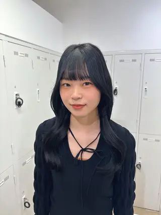 ロング カラー 長妻莉央/縮毛矯正 髪質改善カラーのヘアスタイル