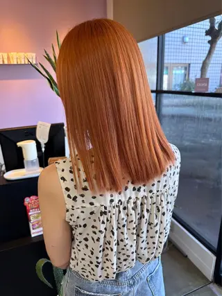 ミディアム 阿倍野/髪質改善 /縮毛矯正/坪田幸広のヘアスタイル