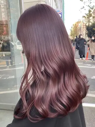 ロング カラー 表参道/透明感 グレージュ職人たつるのヘアスタイル