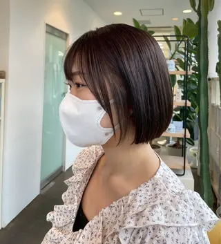 ショート DIFINOaoyama所属・🎧ayaka/ボブ /透明感カラー🩵のヘアスタイル