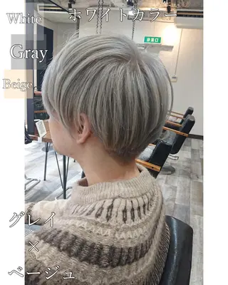 ショート カラー ACROあべの店所属・艶カラー/インナー /グラデ/大西小百合のヘアスタイル