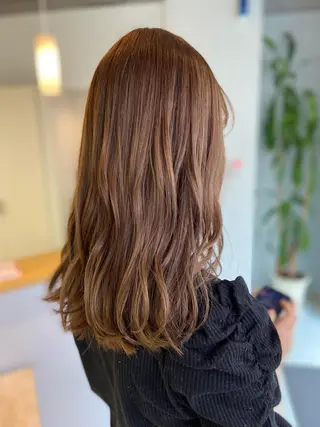 ロング カラー 菊地 美憂のヘアスタイル