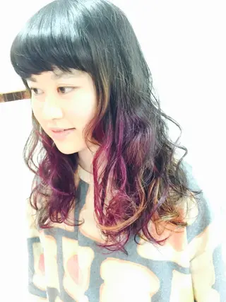 ミディアム セミロング カラー _sugosu_所属・西村 達哉のヘアスタイル