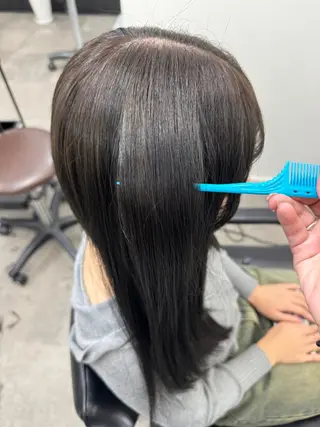 ロング カラー 近藤 愛理のヘアスタイル